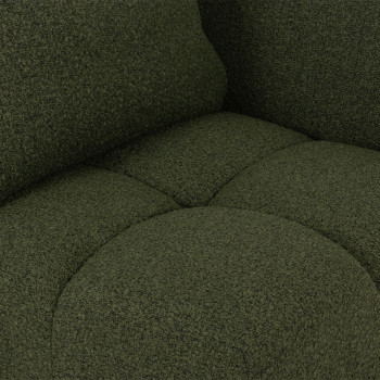 Ikon 5 Seater Corner Modular Sofa With Ottoman, Green