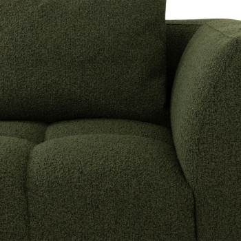 Ikon 5 Seater Corner Modular Sofa With Ottoman, Green