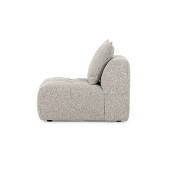 Ikon 5 Seater Corner Modular Sofa With Ottoman, Grey
