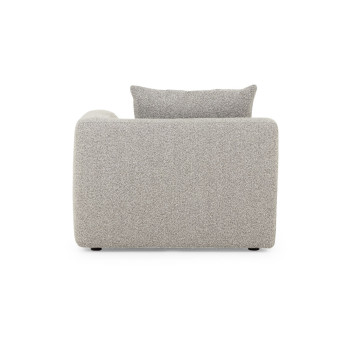 Ikon 5 Seater Corner Modular Sofa With Ottoman, Grey