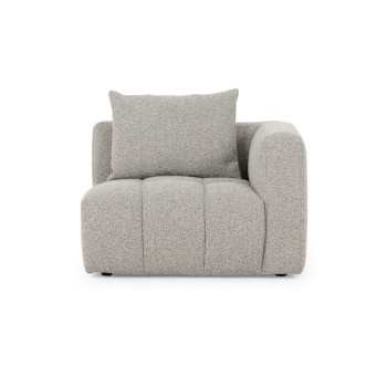 Ikon 5 Seater Corner Modular Sofa With Ottoman, Grey