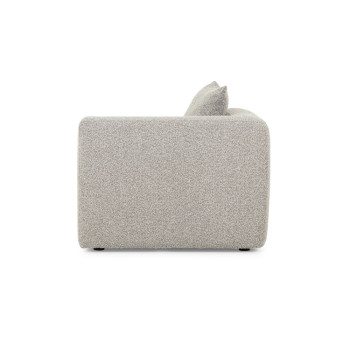 Ikon 5 Seater Corner Modular Sofa With Ottoman, Grey