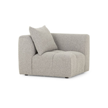 Ikon 5 Seater Corner Modular Sofa With Ottoman, Grey