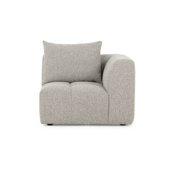 Ikon 5 Seater Corner Modular Sofa With Ottoman, Grey