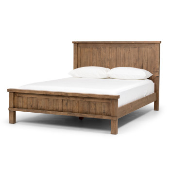 Industrial 4 Piece Bedroom Set with Queen Bed Frame