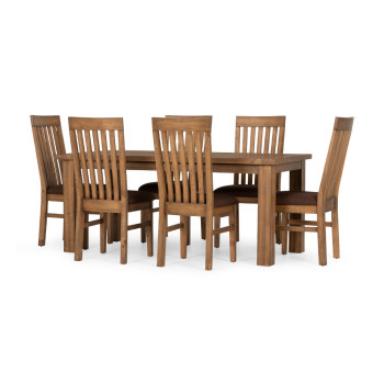 Industrial 7 Piece Dining Set - W180
