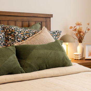 Industrial 4 Piece Bedroom Set with King Bed Frame