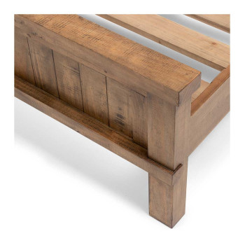 Industrial 4 Piece Bedroom Set with King Bed Frame