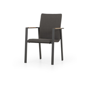 Isola 7 Piece Outdoor Dining Set - W170, Black