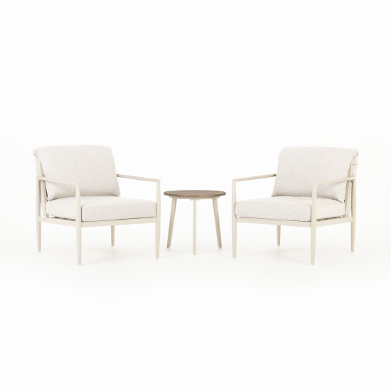 Karon 3 Piece Outdoor Lounge Set, Dune