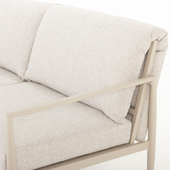 Karon 4 Piece Outdoor Lounge Set With Coffee Table, Dune