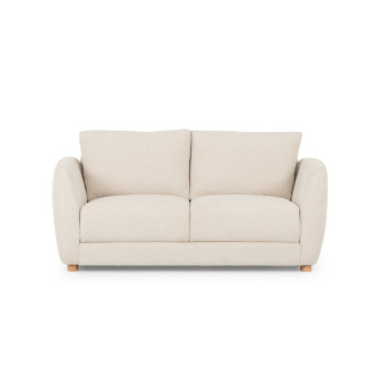 Katrina 2 Seater + Ottoman, Cream