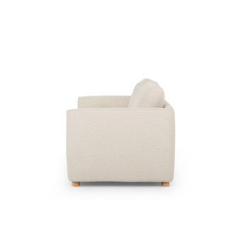 Katrina 3 Seater + Ottoman, Cream