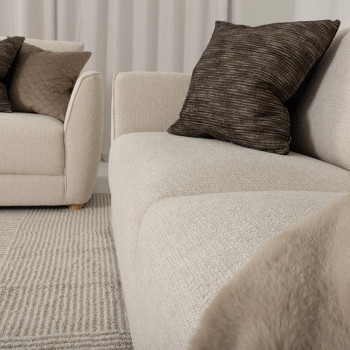 Katrina 3 Seater + 2 Seater, Cream