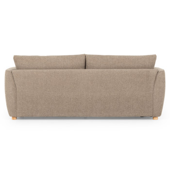 Katrina 3 Seater + Ottoman, Light Brown