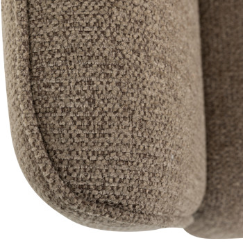 Katrina 3 Seater + Ottoman, Light Brown