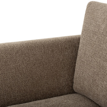 Katrina 3 Seater + Ottoman, Light Brown