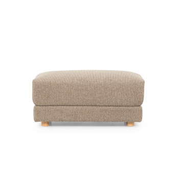 Katrina 3 Seater + Ottoman, Light Brown