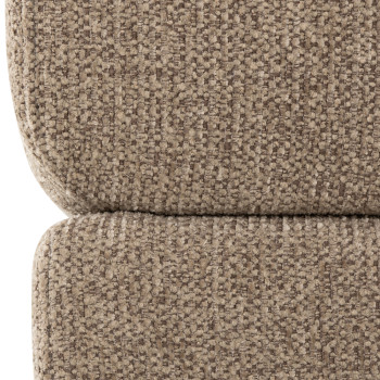 Katrina 3 Seater + Ottoman, Light Brown