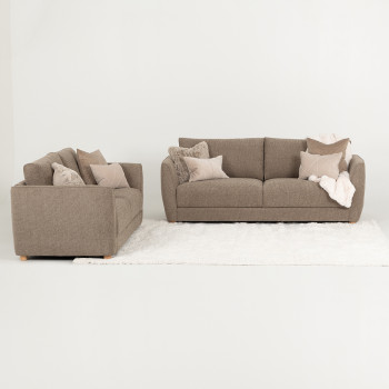 Katrina 3 Seater + 2 Seater, Light Brown