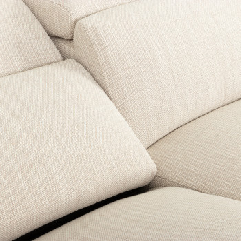 Kayla 3 Seater Electric Recliner + 2 Seater Electric Recliner, Cream