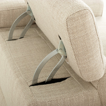 Kayla 3 Seater Electric Recliner + 2 Seater Electric Recliner, Cream