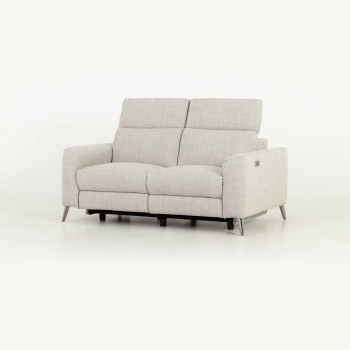 Kayla 3 Seater Electric Recliner + 2 Seater Electric Recliner, Light Grey