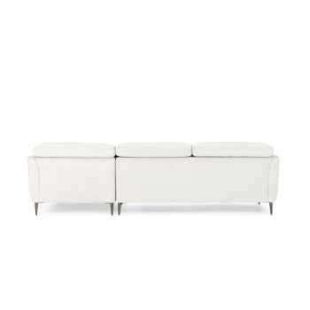 Kiera Chaise + 2 Seater, Light Grey