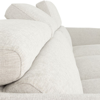 Kiera Chaise + 2 Seater, Light Grey