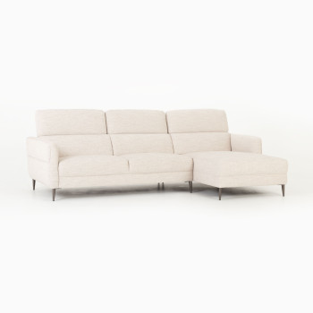 Kiera Chaise + 2 Seater, Taupe