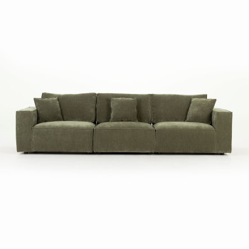 Kinsley 3 Seater Modular Sofa, Green