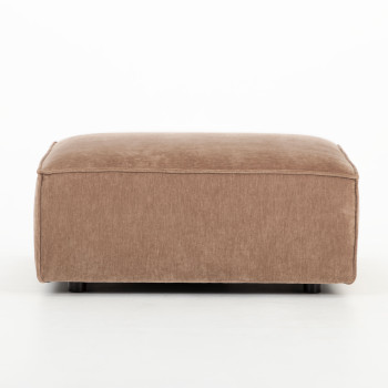 Kinsley 3 Seater Modular Sofa With Ottoman, Brown