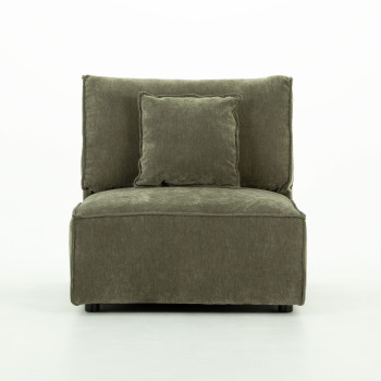 Kinsley 3 Seater Modular Chaise Sofa, Green