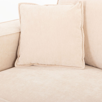 Kinsley 3 Seater Modular Sofa with Ottoman, Natural