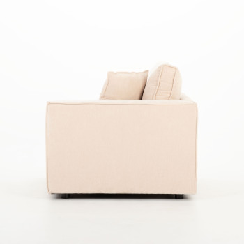 Kinsley 3 Seater Modular Sofa with Ottoman, Natural