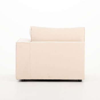 Kinsley 3 Seater Modular Sofa with Ottoman, Natural