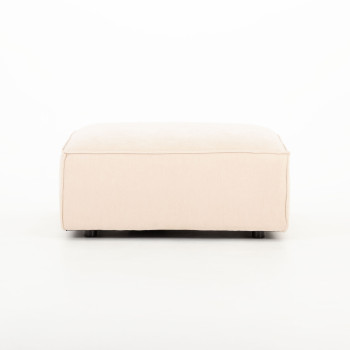 Kinsley 3 Seater Modular Sofa with Ottoman, Natural