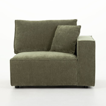 Kinsley 5 Seater Corner Modular Sofa, Green