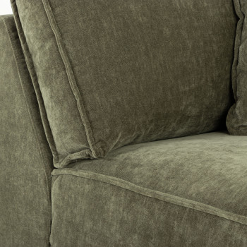 Kinsley 5 Seater Corner Modular Sofa, Green