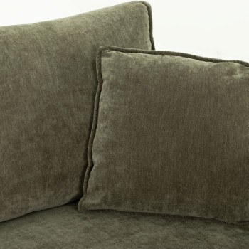 Kinsley 4 Seater Corner Modular Chaise Sofa Left Hand Facing, Green