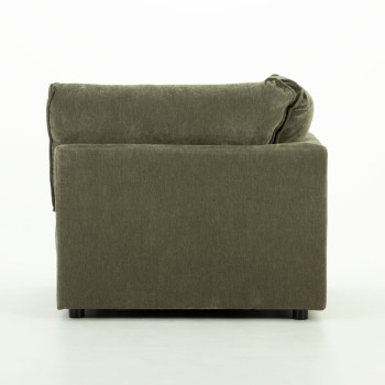 Kinsley 4 Seater Corner Modular Chaise Sofa Left Hand Facing, Green