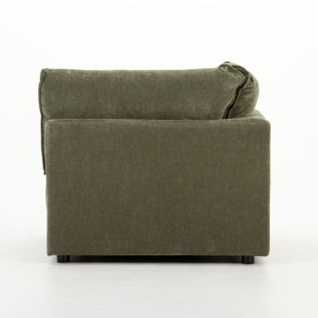 Kinsley 4 Seater Corner Modular Chaise Sofa Left Hand Facing, Green