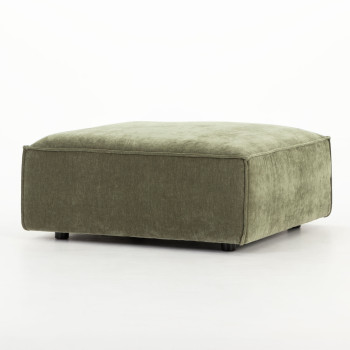 Kinsley 4 Seater Modular Left Hand Facing Corner Sofa with Ottoman, Green