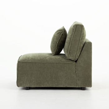 Kinsley 4 Seater Corner Modular Chaise Sofa Left Hand Facing, Green