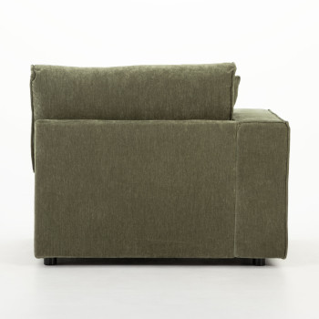 Kinsley 4 Seater Modular Right Hand Facing Corner Sofa with Ottoman, Green