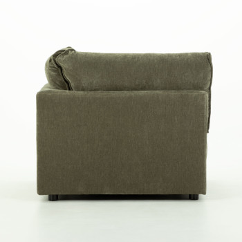 Kinsley 4 Seater Corner Modular Chaise Sofa Right Hand Facing, Green