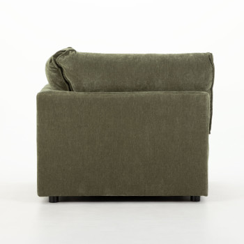 Kinsley 4 Seater Modular Right Hand Facing Corner Sofa with Ottoman, Green