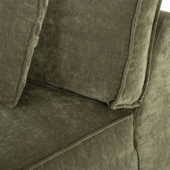 Kinsley 4 Seater Corner Modular Chaise Sofa Right Hand Facing, Green