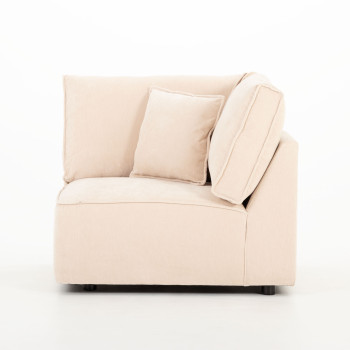 Kinsley 4 Seater Corner Modular Chaise Sofa Right Hand Facing, Natural