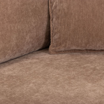 Kinsley 5 Seater Corner Modular Sofa With Ottoman, Brown